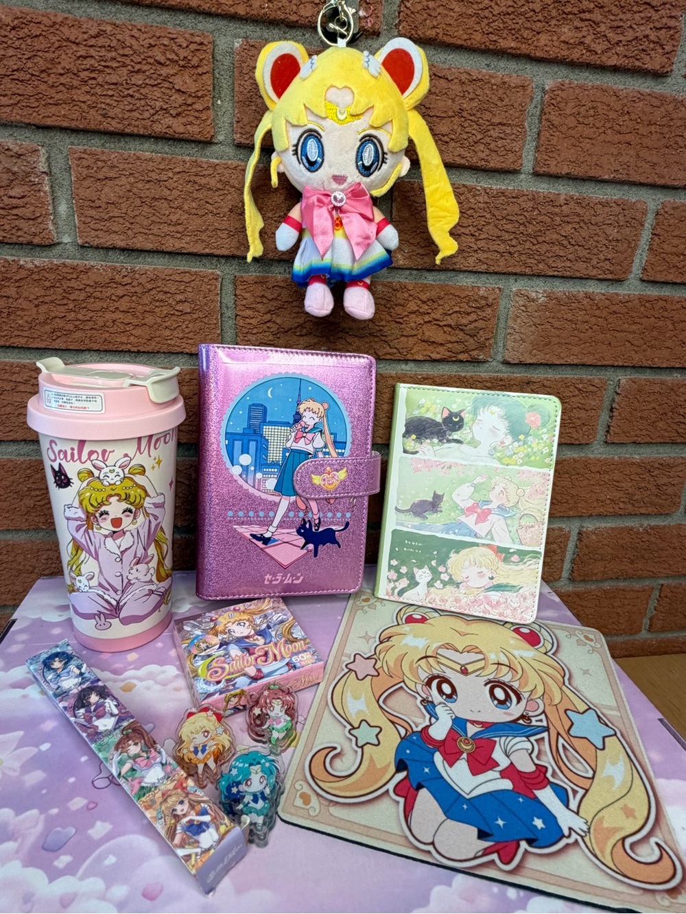 Sailor Moon Plush Keychain & Accessories Bundle